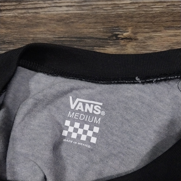 Vans Shirt Retro Vintage Y2K Vibes T-shirt Womens M Classic Baseball Logo Graphi - Picture 5 of 8